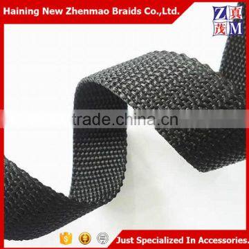 Low price 35/40/50/60mm black PP bag webbing wholesale