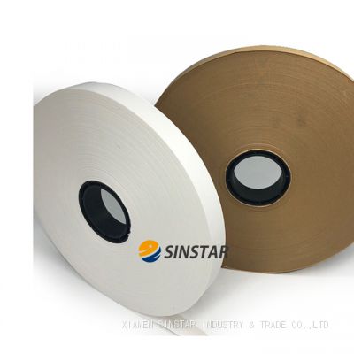 PET tape clear adhesive corner pasting  plastic tape PET corner tape for semi automatic box  corner pasting machine