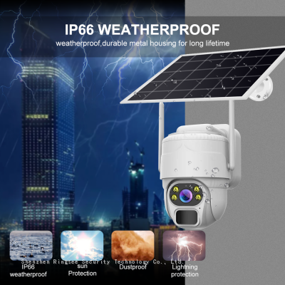 AOV Solar Panel Security Camera H.265 2MP 3MP 4MP Security Outdoor Two Way Voice Intercom Network CCTV PTZ IP Camera photo-5