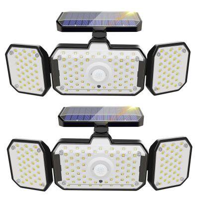 LED Solar Security Light Remote Control Waterproof Durable Two-Color Adjustable Clover IP65/IP67 Glass Body Indoor Outdoor Use