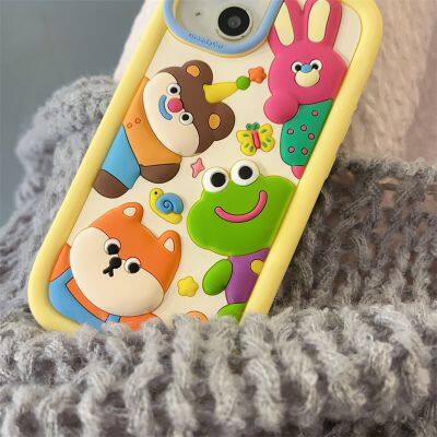 Cute Cartoon Animal Probe Collection Silicone Phone Case for Mobile Phone 12 13 14 15 Pro Max photo-4