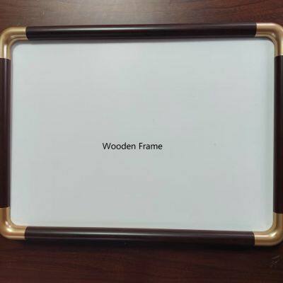 31*22.5cm Rectangle Xuan Paper Painting Hardcard Border Protection Rounded Corners Rosewood Wooden Frame photo-4