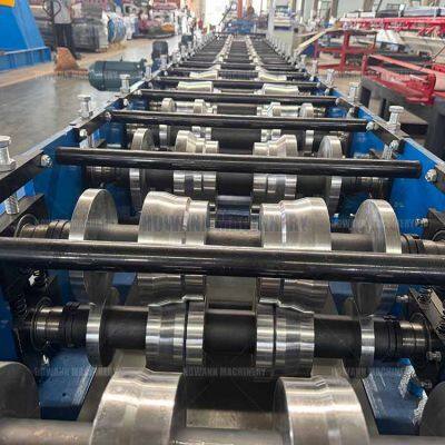 High Speed Steel Roofing Rainwater Collection Gutter Machine Metal Downspout Roll Forming Equipment for Tile Making photo-3