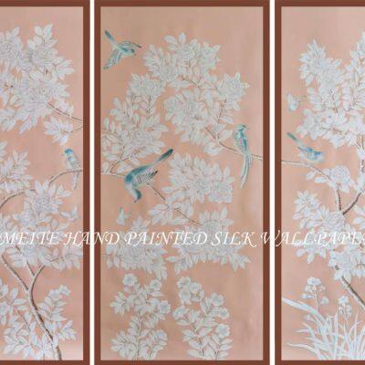 Embroidery wallpaper