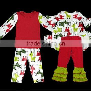 infant clothes from china wholesale ruffle pants & deer head dress boutique girl clothing