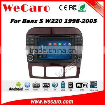 Wecaro WC-MB7509 android 5.1.1 car dvd for benz s class w220 1998-2005 radio gps navigation car multimedia wifi 3g playstore