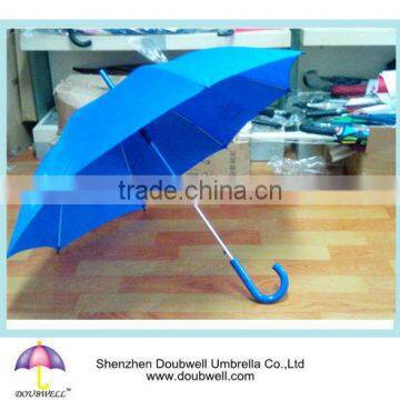 58.5cm*8ribs straight promotional umbrella, blue umbrella for gift