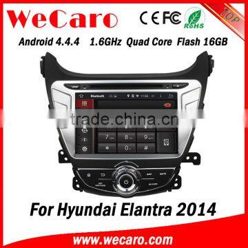 Wecaro WC-HE8054 Android 4.4.4 car stereo 2 din for hyundai elantra 2015 touch screen dvd gps radio gps 1080p 2014