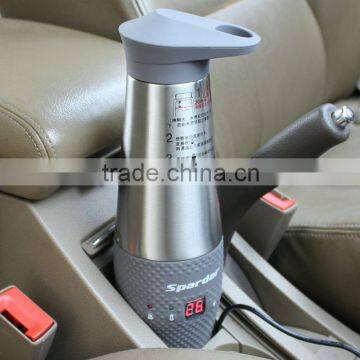 12V Milk Warm Yellow Car Stainless Steel Electric Kettle With 80W & 120W Power photo-4