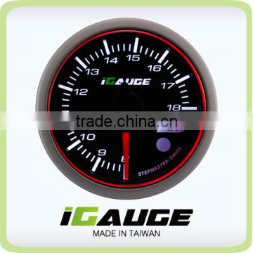 52mm 3 colors LED display auto gauge with warning and peak recall function Electrical Volt Gauge