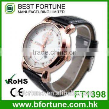 FT1398 Customer order quartz movement vogue dual Geneva watch