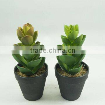 Decorative artificial plants artificial lotus with plastic pot