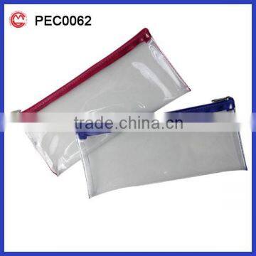 cheap wholesale soft transparent pencil case