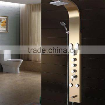 304 Stainless Steel Yellow WALL Mounted Shower Panel ASP072 photo-3