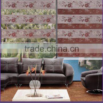 Roller Type Jacquard Zebra Blinds For Home Decoration