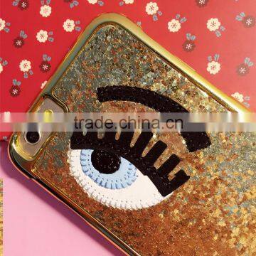 Shiny Big Eyes Flash Pink Eyelashes Phone Case for Iphone 6 photo-2