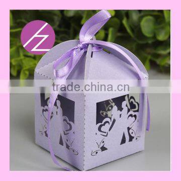 Unique Laser Cut Glitter Paper Flying Butterfly Favor Box Wedding Decorations TH-110