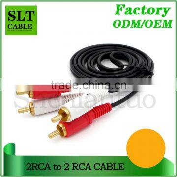 SLT 10ft Gold Plated 2Rca to 2Rca AV Audio Video Cable photo-4