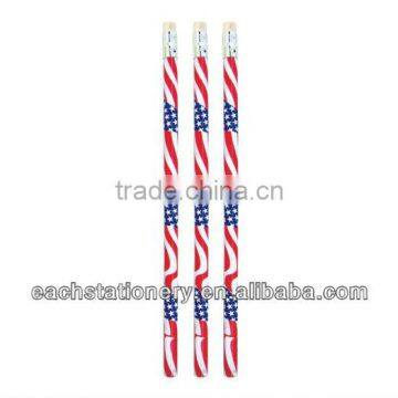 Round shape HB pencil with Britain flag