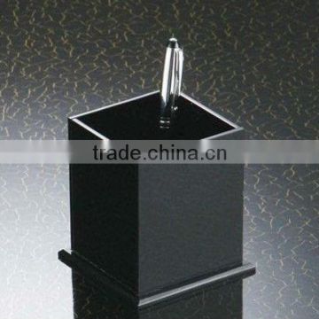 black combined square acrylic pen display stand with thicken base,pen holder/container