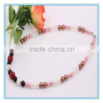 Fashion Latest Bridal Costume Jewellry Rhinestone Beads Pearl Necklace Designs Jewelry