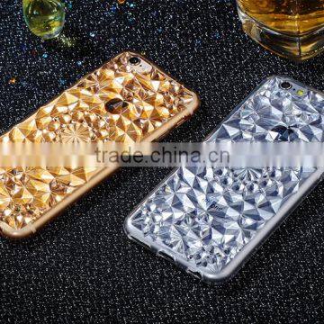Joyroom luxury 3D diamond silicone case for iphone 6/6splus flower soft clear TPU 360 degree full cover for iphone6 plus/6s plus