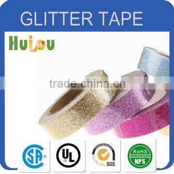 Printed color decorative glitter adhesive tape wedding gift