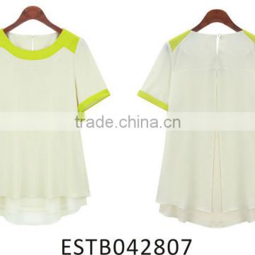 European style plus-size ladies casual blouses