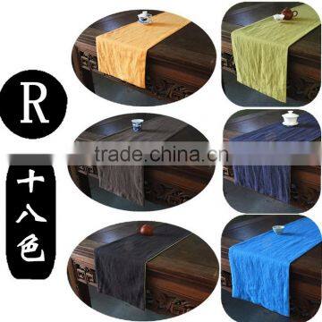 Chinese tea ceremony table runner linen cloth large tea towel tea fabric