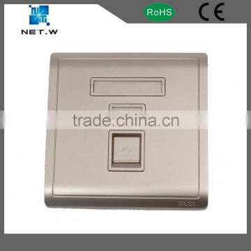 New wall plate rj45 faceplate and fiber network wall outlet