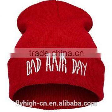 Factory Wholesale Custom 100% Acrylic Beanie Knitted Hat Winter Hat photo-2