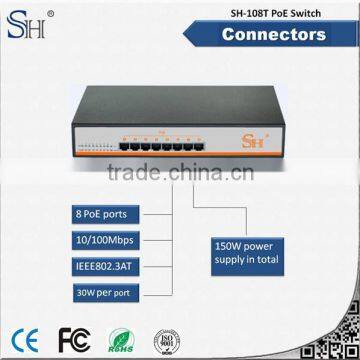 low radiation environmental IEEE802.3 at active poe switch