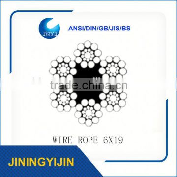 6x19 Fc Galvanized Steel Wire Rope Aircraft