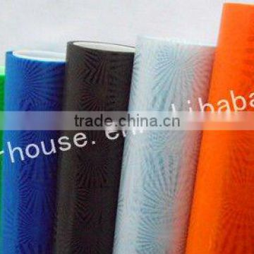 embossing transparent window film with sun flower