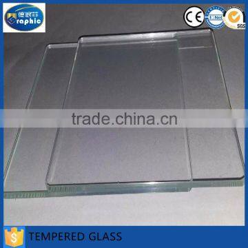 high quality rectangular clear tempered glass with CE & ISO certificate