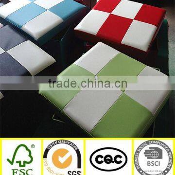 Decorative Plaid Waterproof Leather Boxes Storage Bin