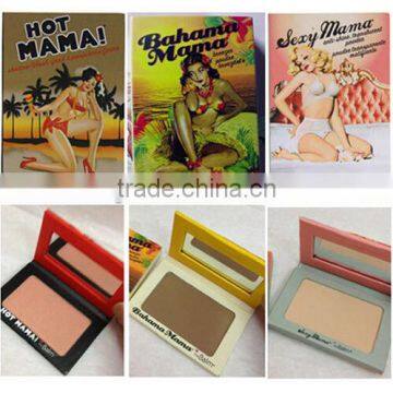 New Style! The Balm 3 Kinds Blush Hot Mama / Bahama Mama/Sexy Mama Makeup Blusher Palette