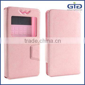 [GGIT] from Mobile Phone Accessories Factory in China Push-and-Pull Universal PU Leather Cell Phone Cover Case