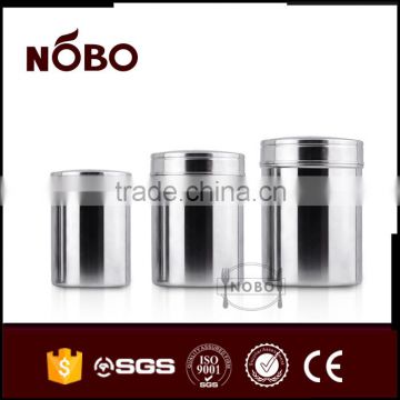 3PCS stainless steel airtight canister sets