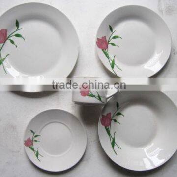 Tulip design porcelain dinnerware