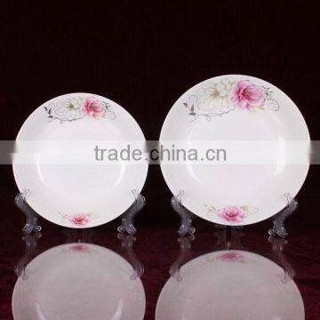 Good quality chinese white porcelain new bone china plate