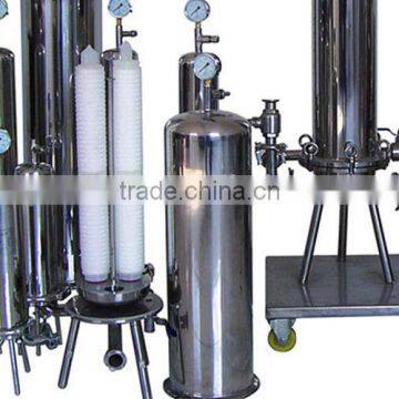 Stainless steel cartridge filter cartridge for water purification systems