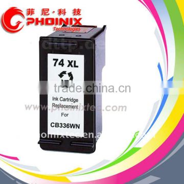 Printer Ink Cartridge Remanufactured for HP 74XL BK, CB336WN