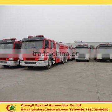 Best selling sino truck howo 6x4 15000L capacity water foam fire truck