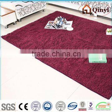 NEW red chenille mat with long hair / Chenille mat-QINYI