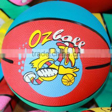 cartoons wholesale mini basketball with red blue green color