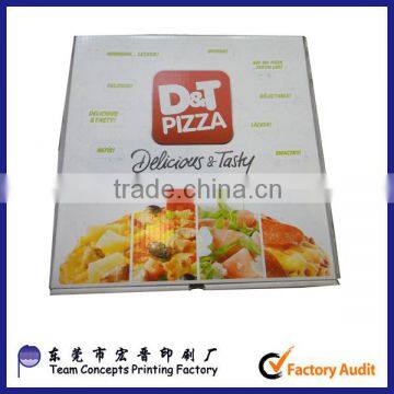 custom recyclable food grade paper pizza boxes