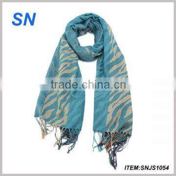 jacquard paisley scarf