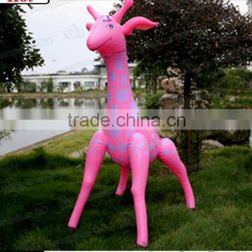 Best selling PVC animal toy inflatable giraffe toy