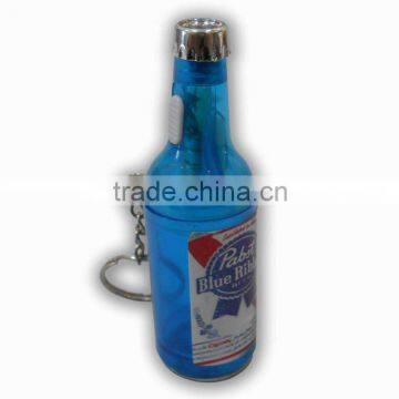 Promotional Plastic Bottle shaped keyring